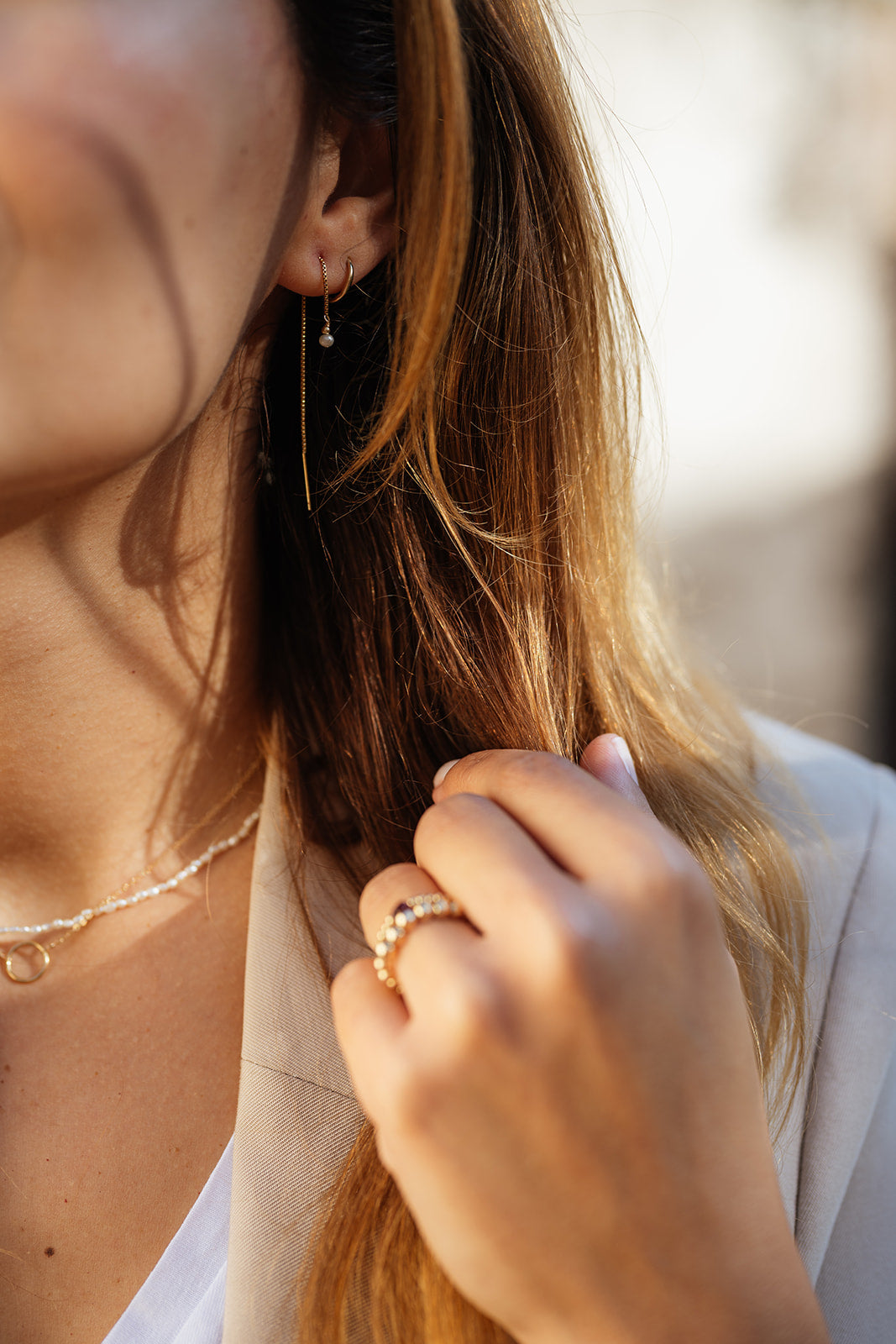 Nášnice Gleam (gold filled)