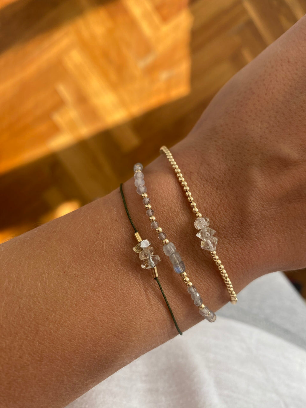 Náramek Mill gris (gold filled)