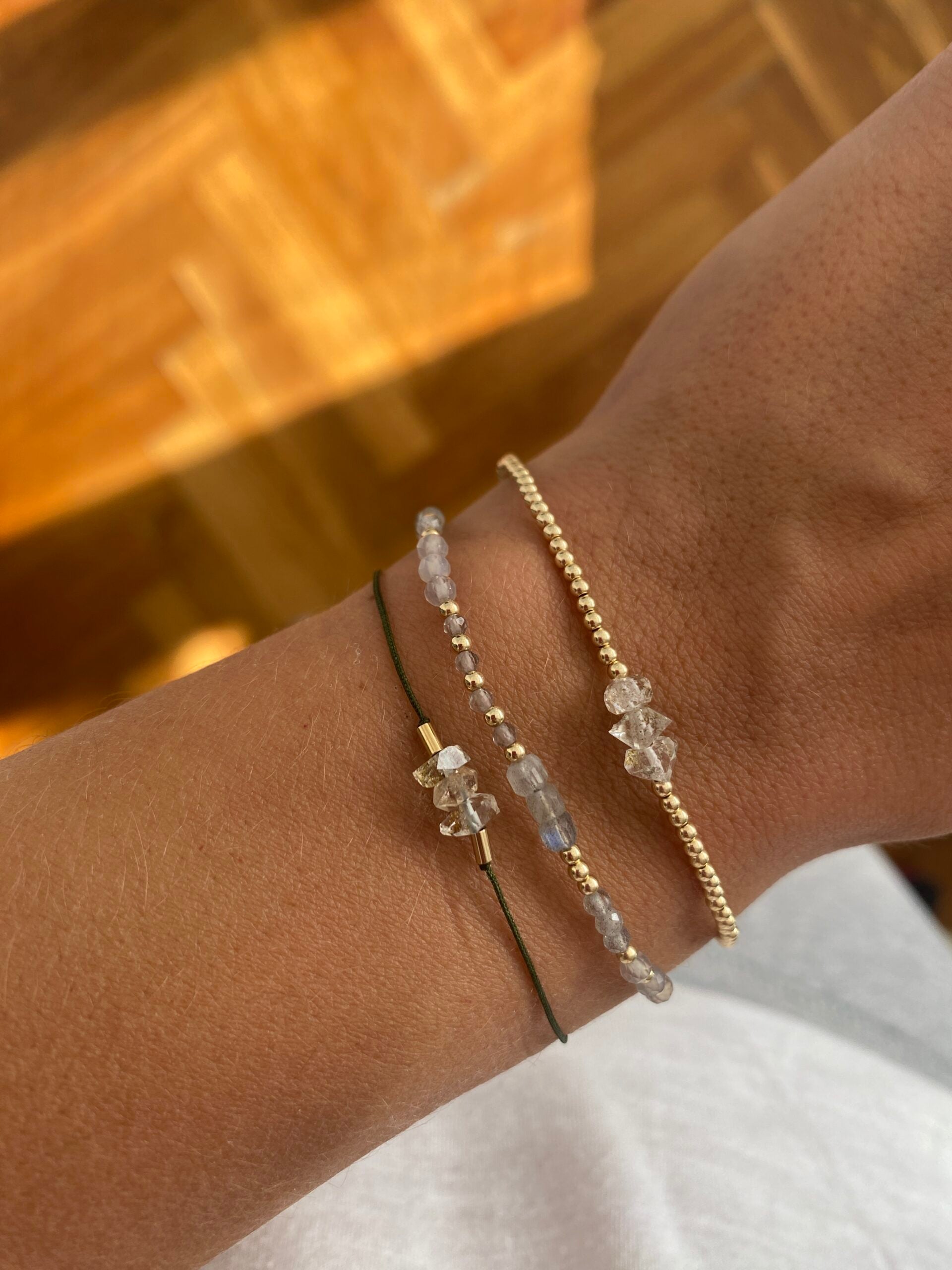 Náramek Mill gris (gold filled)