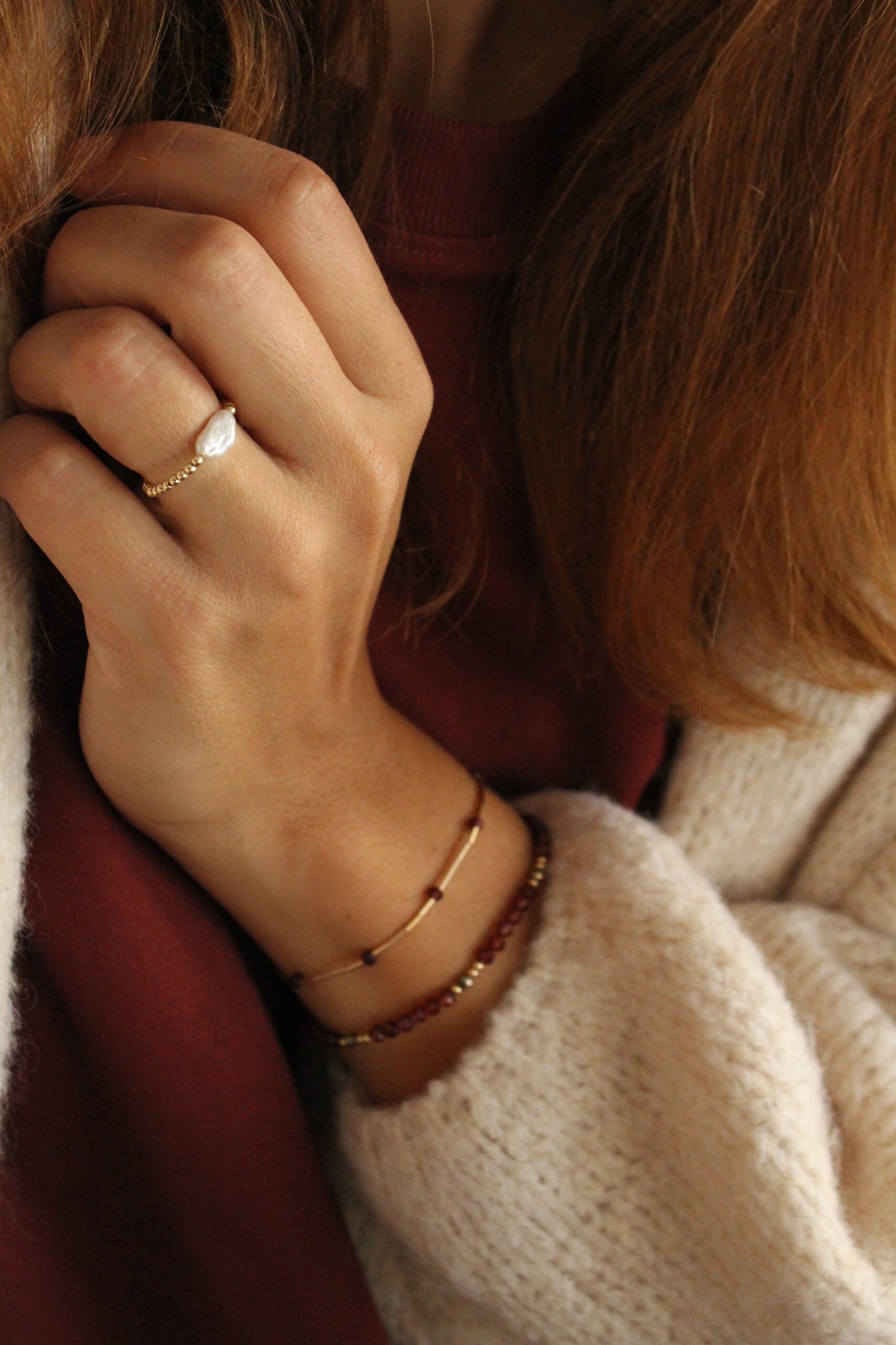 Náramek Diff rouge (gold filled)