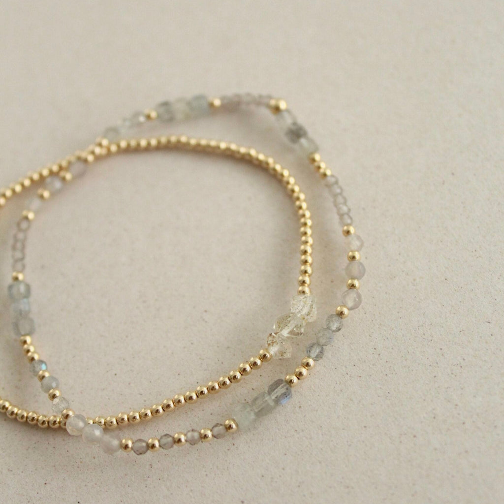 Náramek Mill gris (gold filled)