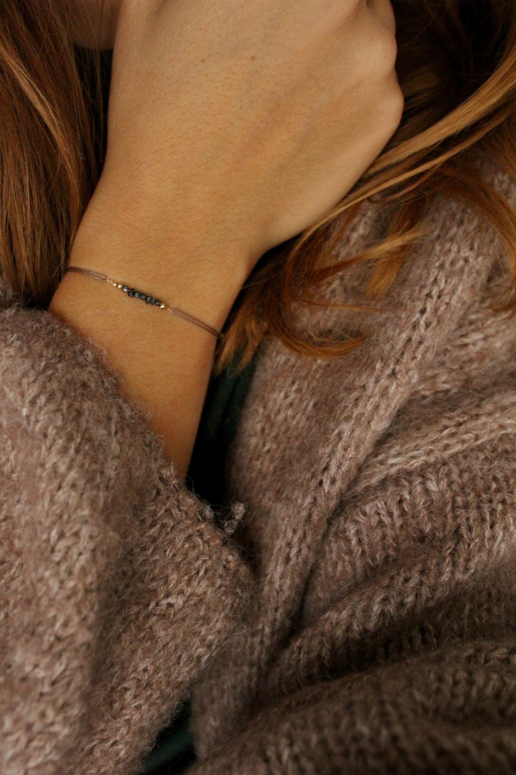 Raw noir (gold filled)