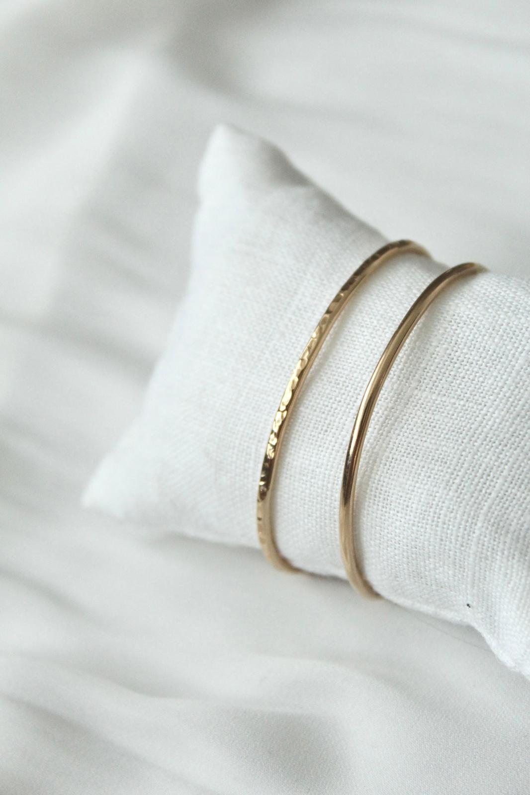 Gold filled náramek Moon silk