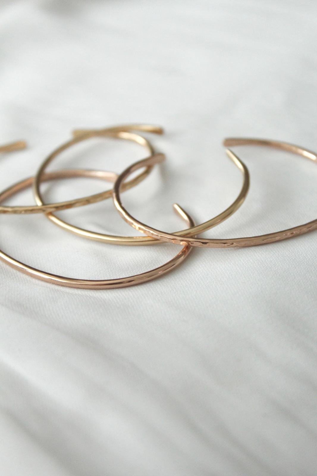 Rose gold filled náramek Moon silk