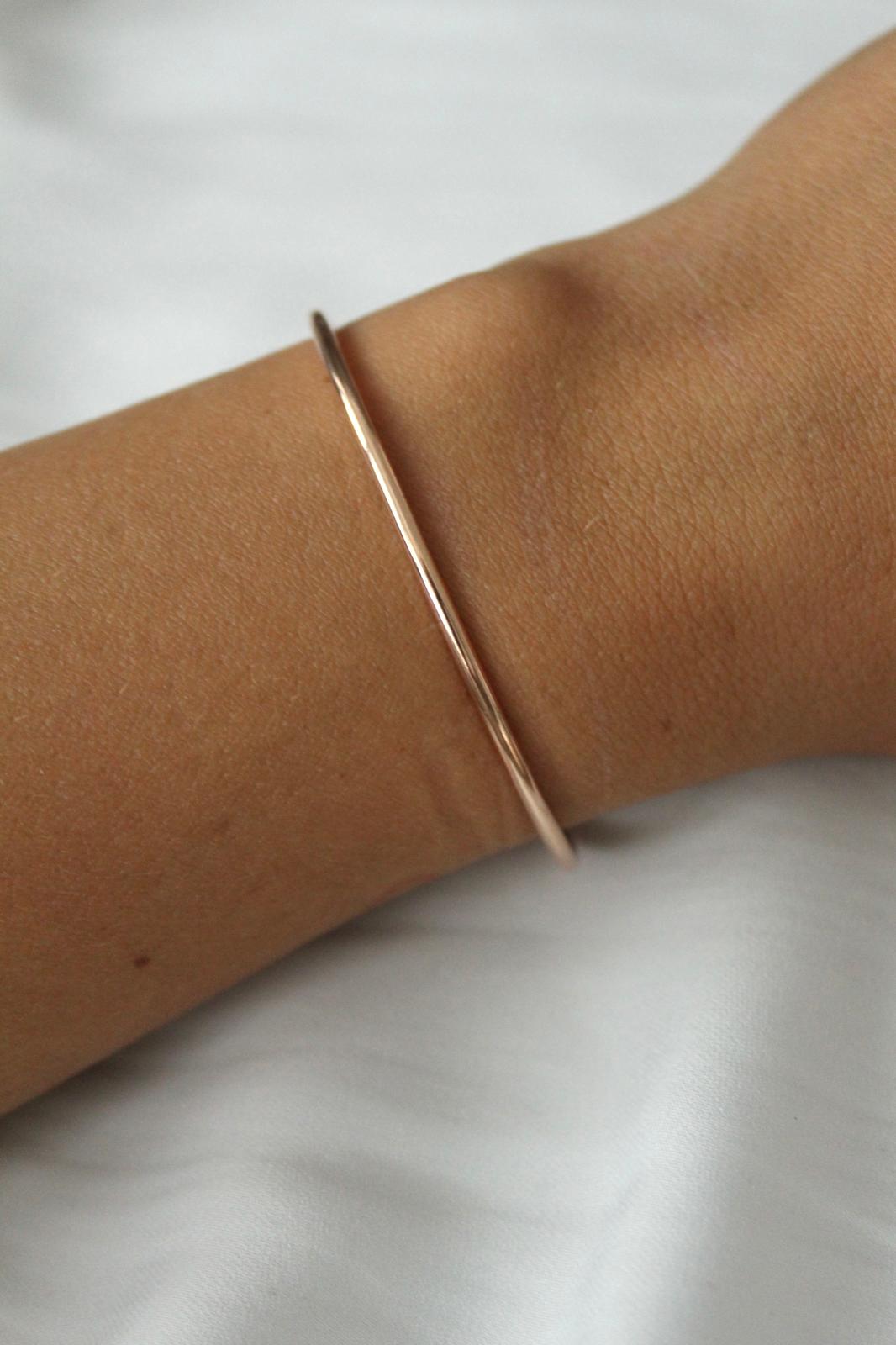 Rose gold filled náramek Moon silk