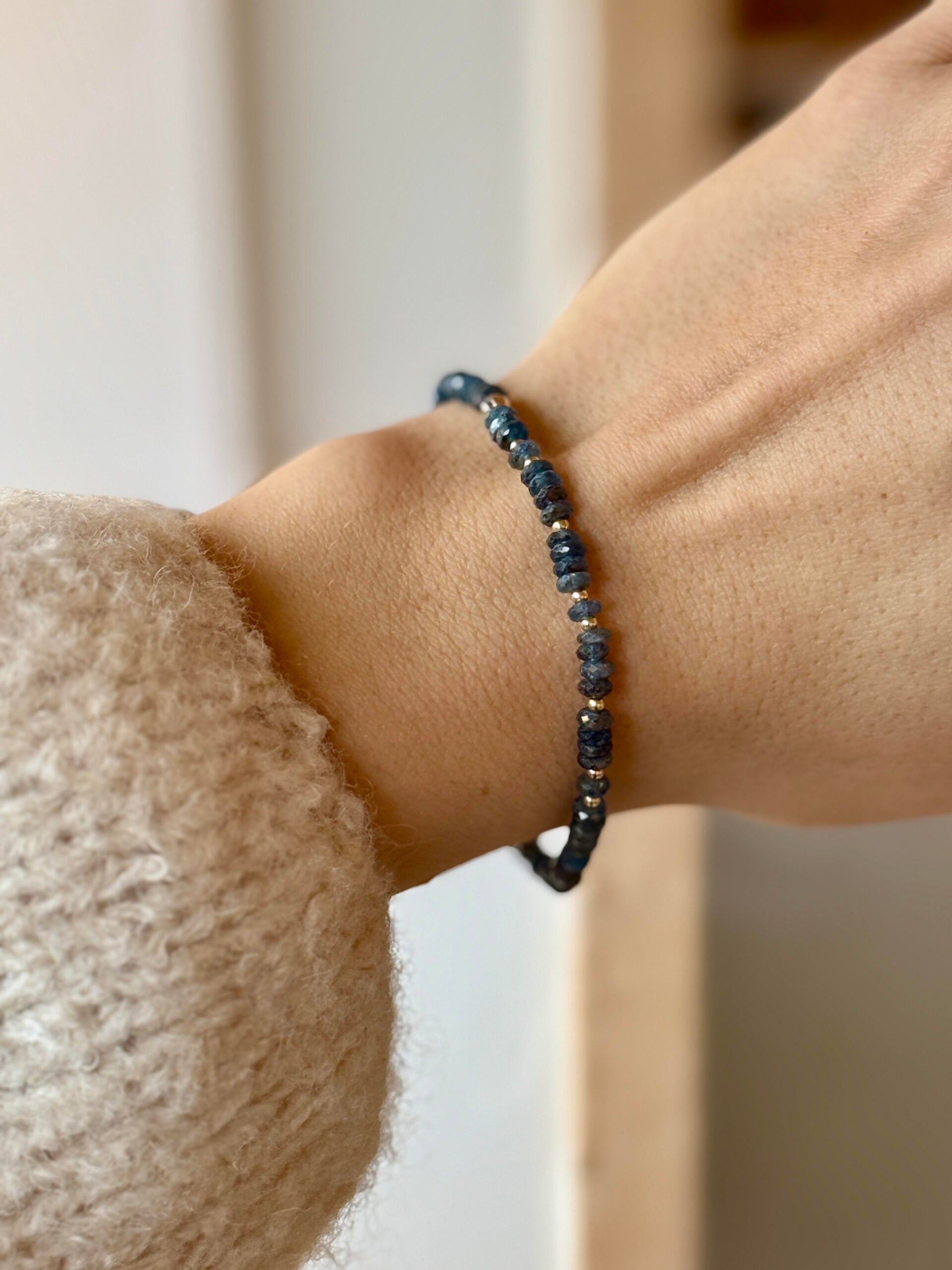 Náramek Natura blu (gold filled)