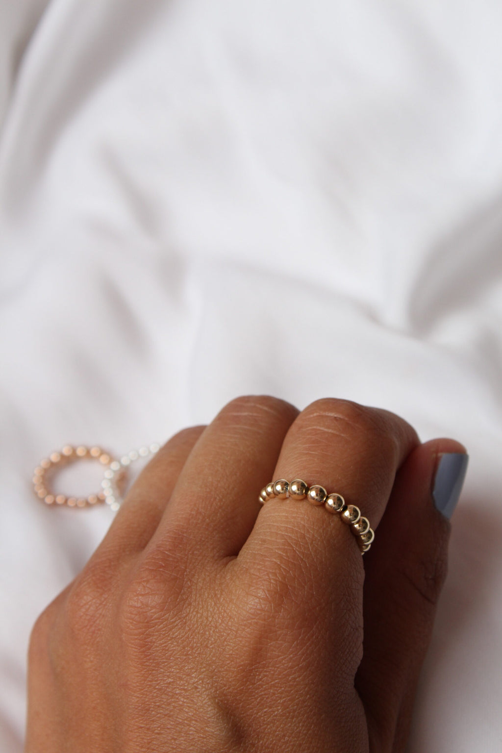 Prstýnek Bubble (gold filled)