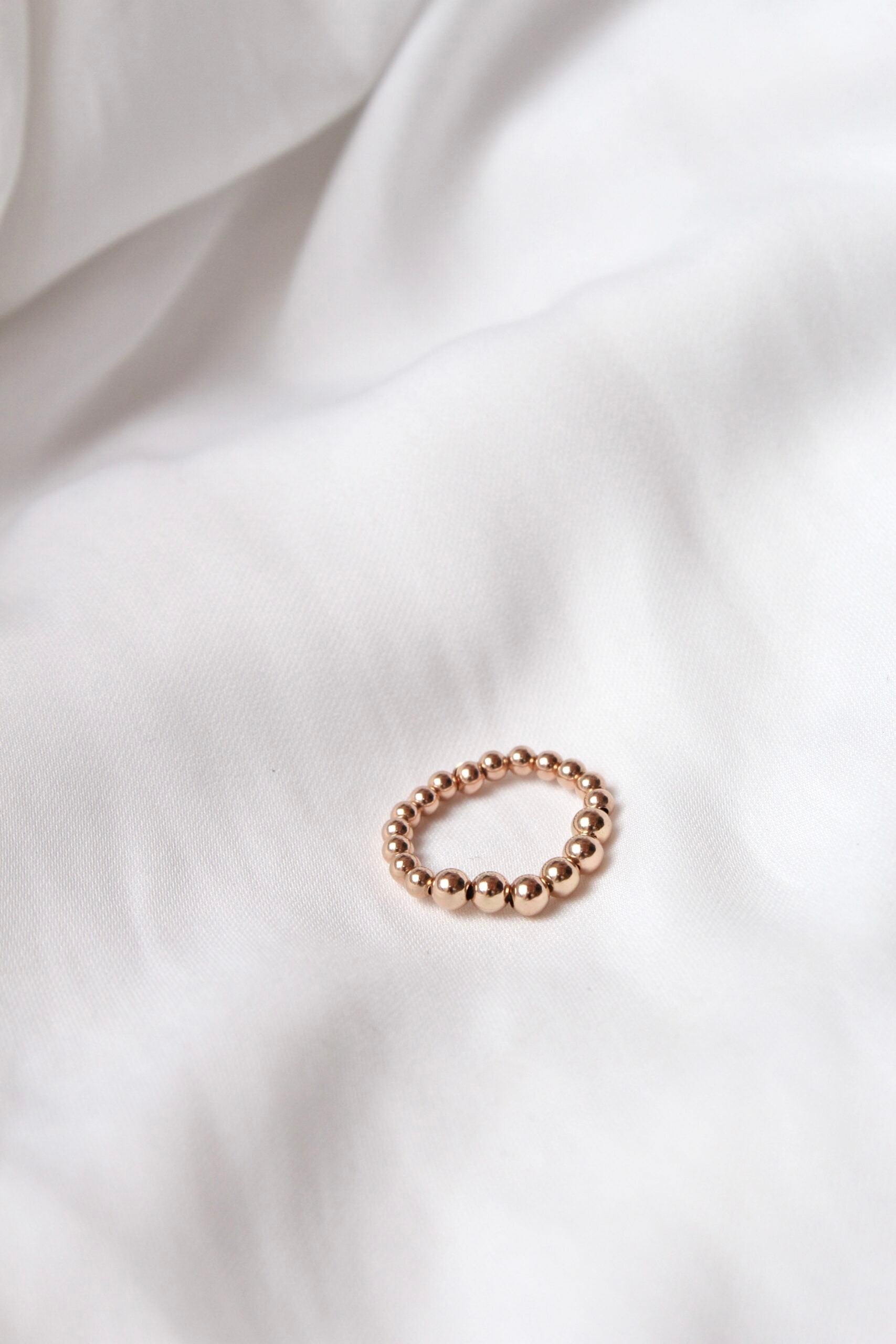 Prstýnek Bubble (rose gold filled)