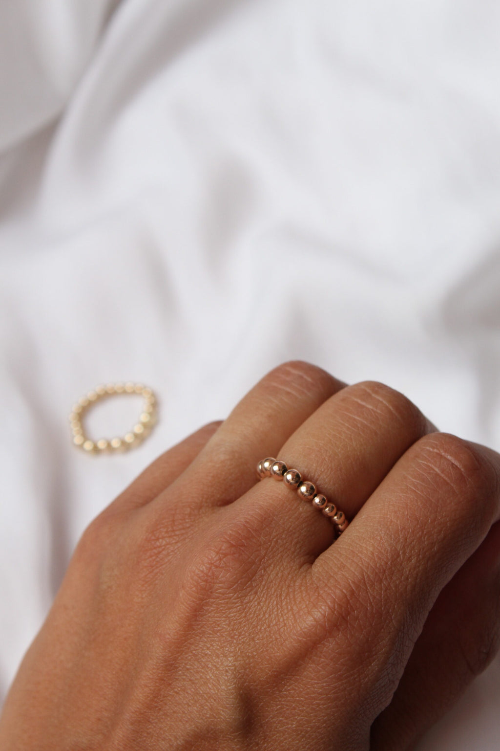 Prstýnek Bubble (rose gold filled)