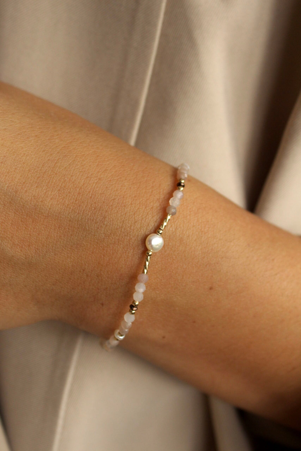 Náramek Grand pearl (gold filled)