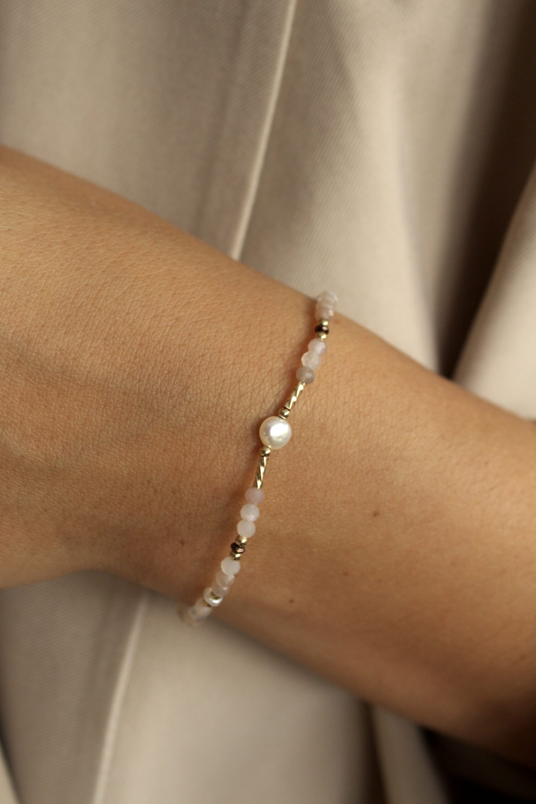 Náramek Grand pearl (gold filled)