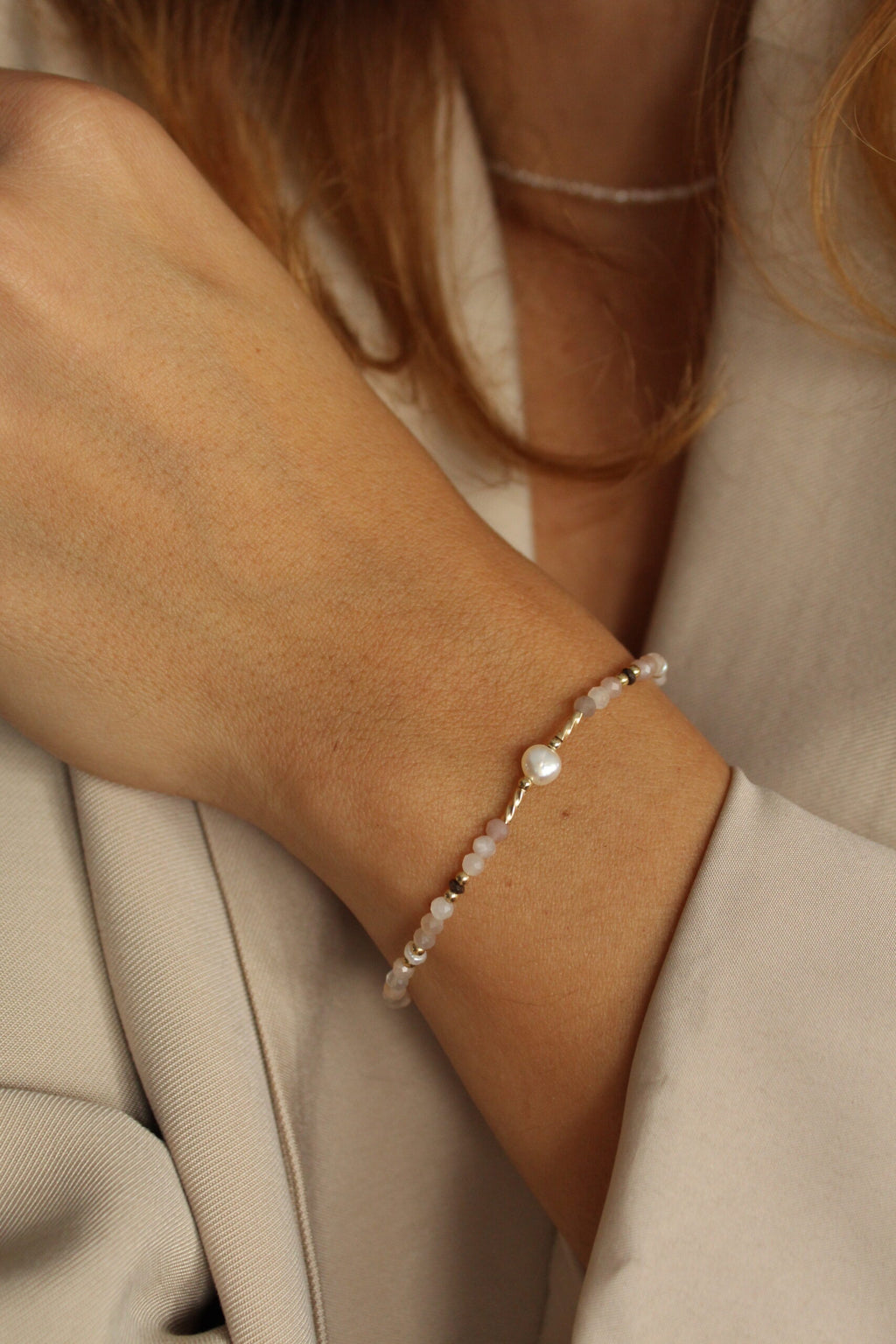 Náramek Grand pearl (gold filled)