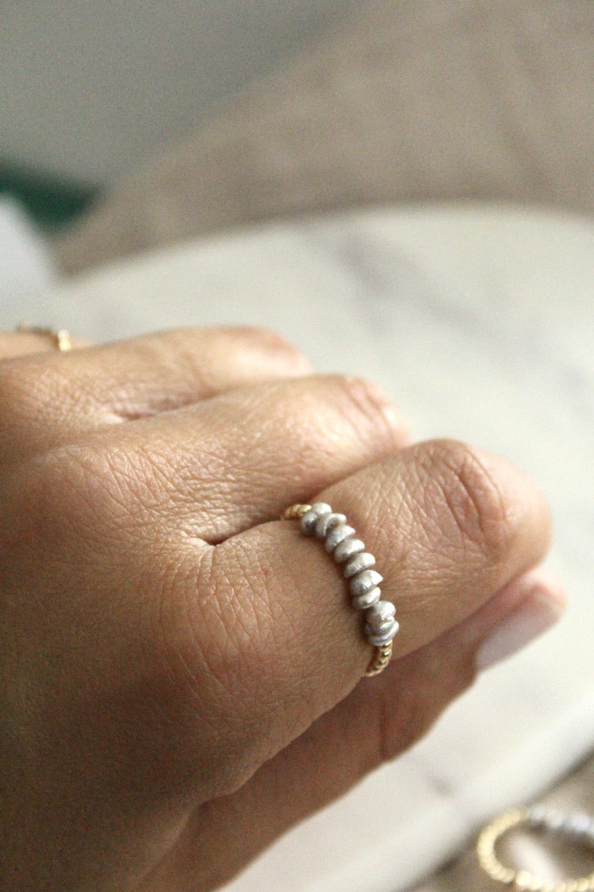 Prstýnek Gris moody (gold filled/rose gold filled)