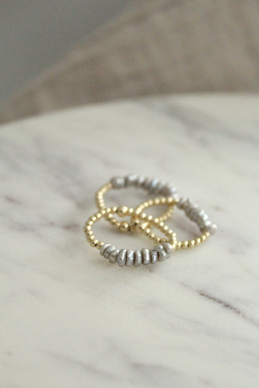 Prstýnek Gris moody (gold filled/rose gold filled)