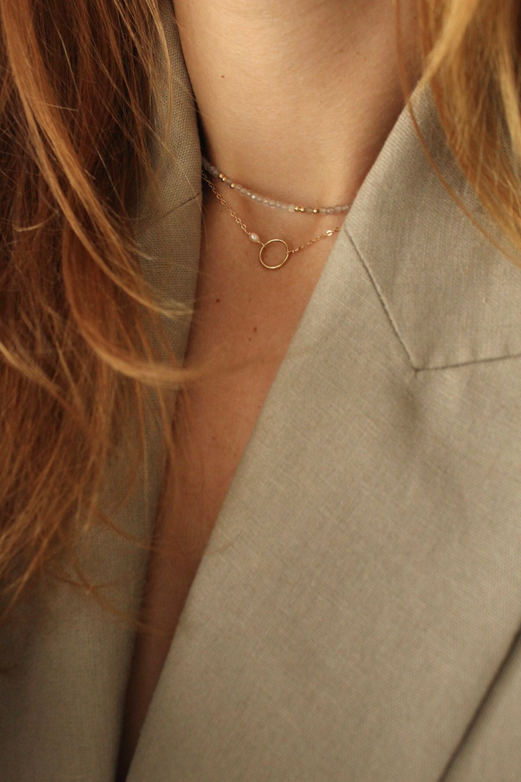 Perlový náhrdelník Karma more (gold filled)