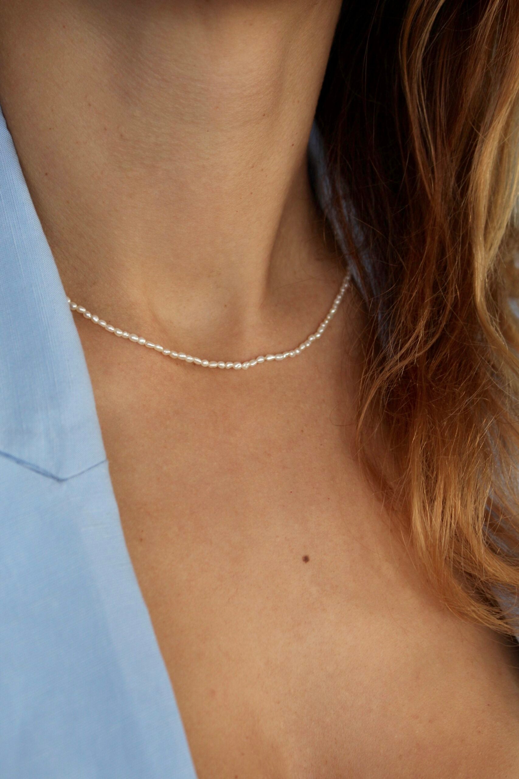 Perlový náhrdelník Mini pearly (gold filled)